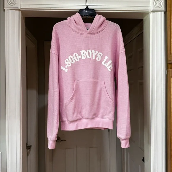 Boys Lie 1-800-Boys Lie Pink Hoodie - Picture 1 of 4